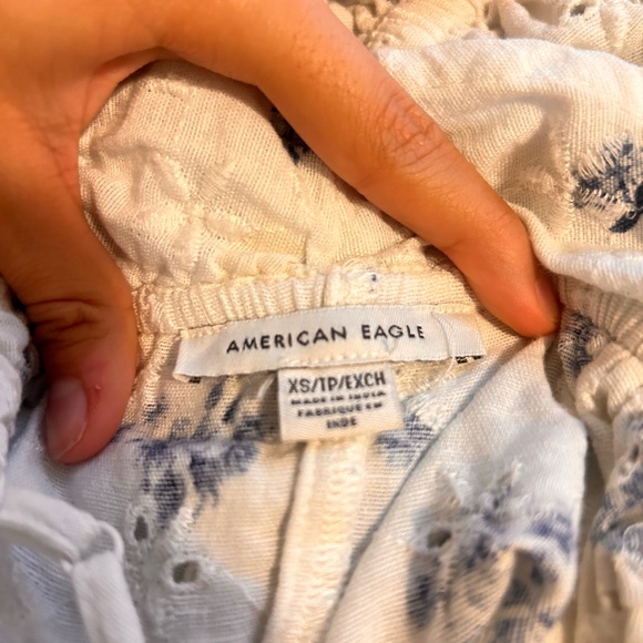 Floral Ruffle Top with Blue Accents - Picture 4 of 4